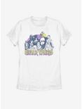 Star Wars Episode IX The Rise Of Skywalker Retro Rebel Womens T-Shirt, WHITE, hi-res