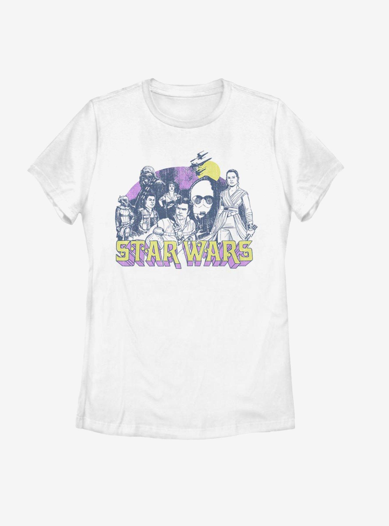 Star Wars Episode IX The Rise Of Skywalker Retro Rebel Womens T-Shirt, , hi-res