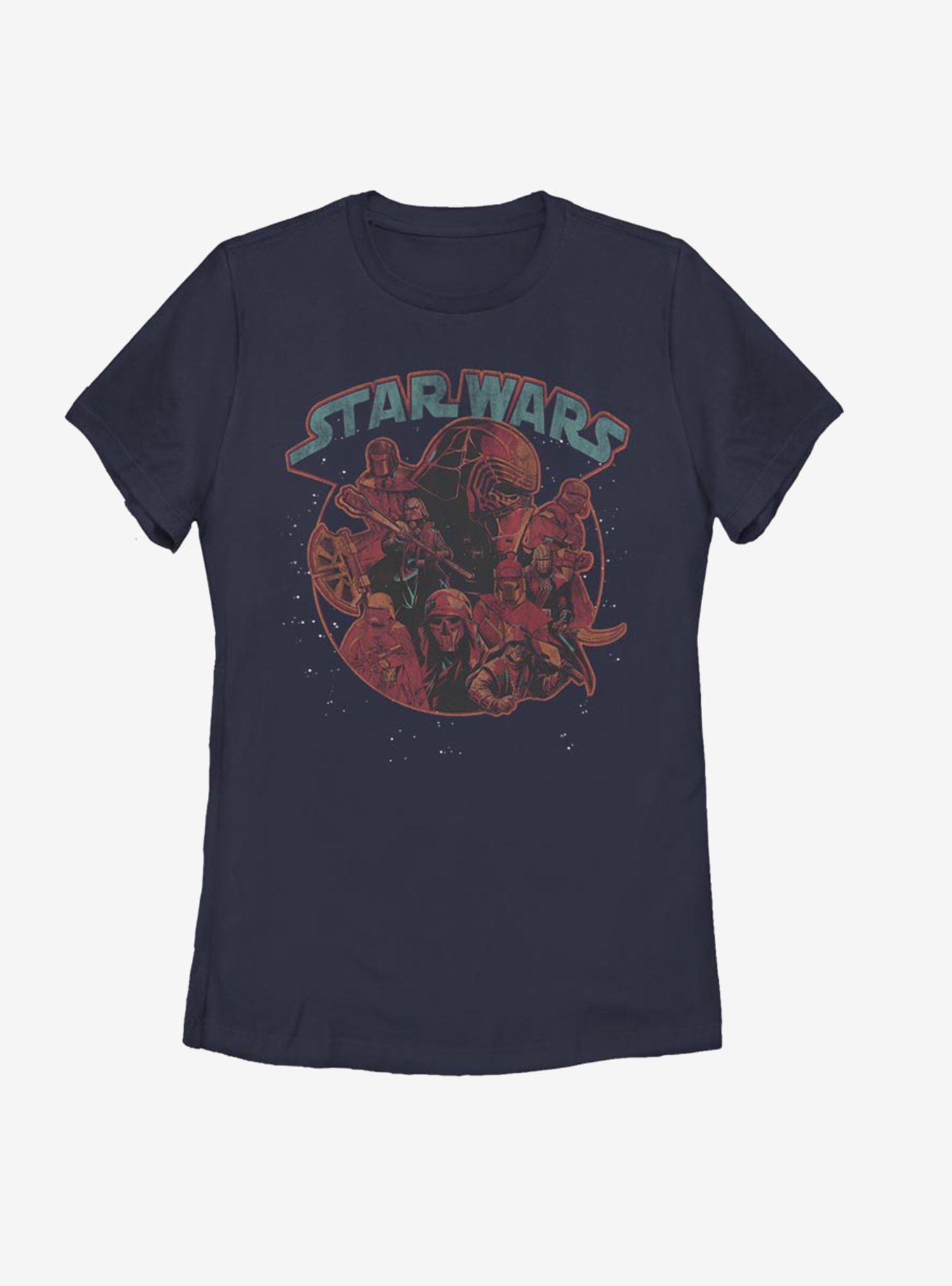 Star Wars Episode IX The Rise Of Skywalker Retro Villains Womens T-Shirt, NAVY, hi-res