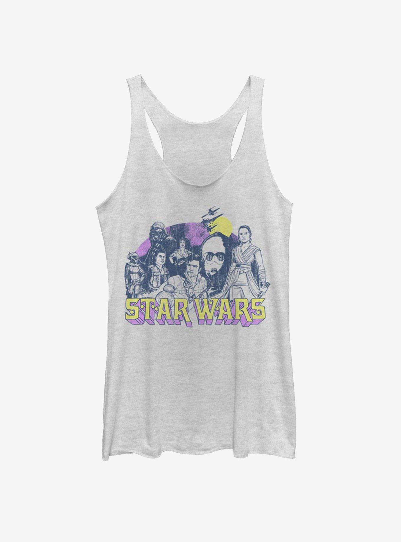 Star Wars Episode IX The Rise Of Skywalker Retro Rebel Womens Tank Top, , hi-res