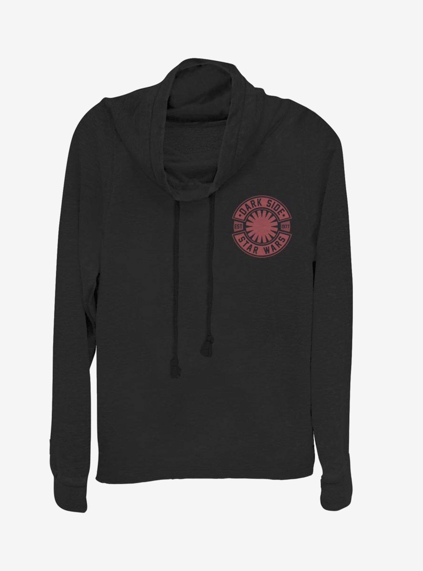 Star Wars Episode IX The Rise Of Skywalker Dark Side Branded Cowlneck Long-Sleeve Womens Top, , hi-res