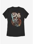 Star Wars Episode IX The Rise Of Skywalker Comic Art Womens T-Shirt, BLACK, hi-res