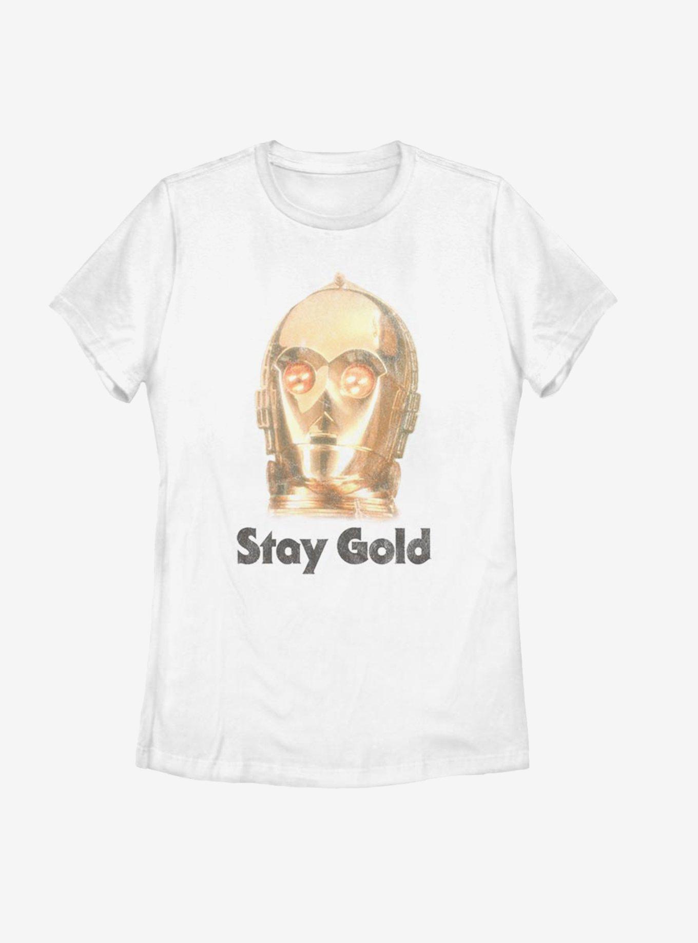 Star Wars Episode IX The Rise Of Skywalker Stay Gold Womens T-Shirt, , hi-res