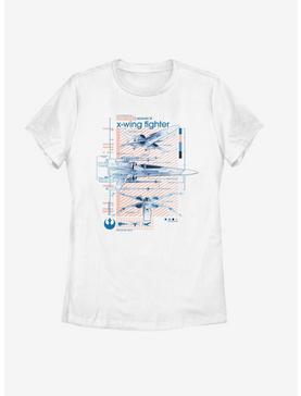 Star Wars Episode IX The Rise Of Skywalker X-Wing Fighters Ninety Womens T-Shirt, , hi-res