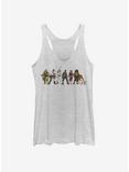 Star Wars Episode IX The Rise Of Skywalker Resistance Lineup Womens Tank Top, WHITE HTR, hi-res