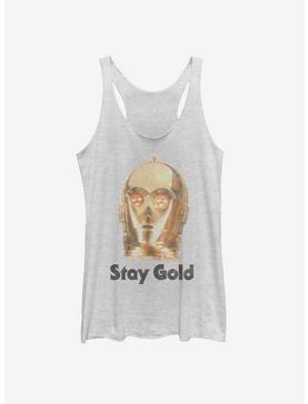 Star Wars Episode IX The Rise Of Skywalker Stay Gold Womens Tank Top, , hi-res