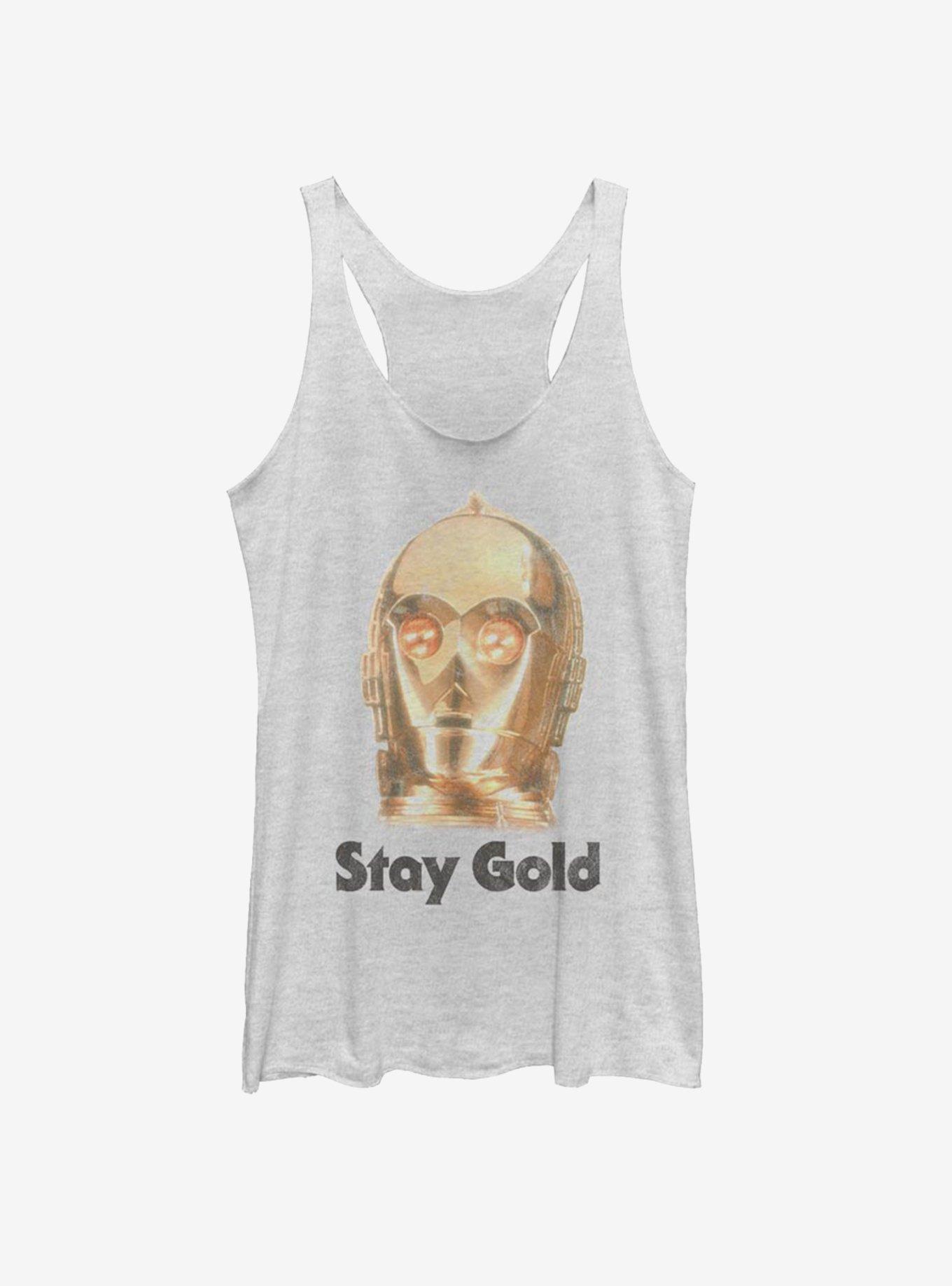 Star Wars Episode IX The Rise Of Skywalker Stay Gold Womens Tank Top, , hi-res