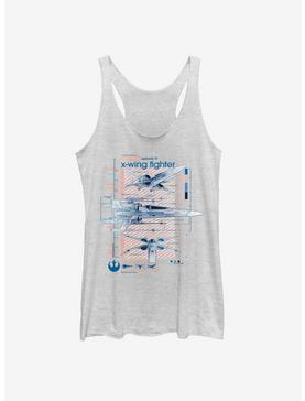 Star Wars Episode IX The Rise Of Skywalker X-Wing Fighters Ninety Womens Tank Top, , hi-res