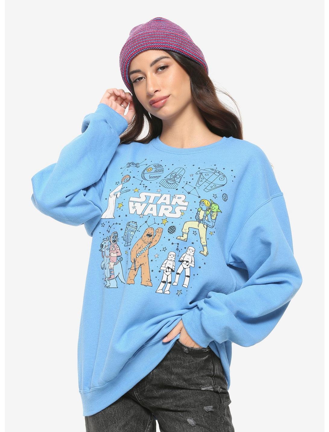 Star Wars Doodle Girls Sweatshirt, MULTI, hi-res