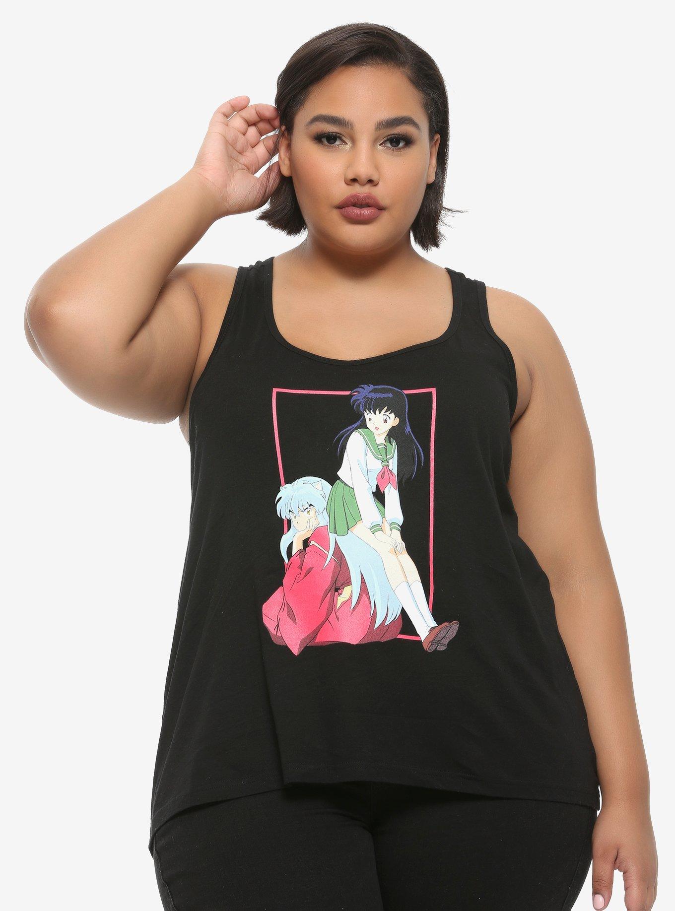 Inuyasha Kagome Portrait Girls Tank Top Plus Size, MULTI, hi-res