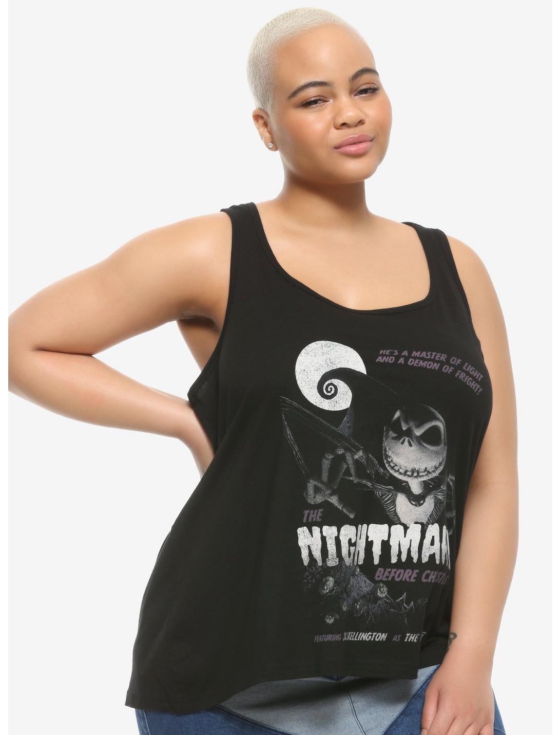 The Nightmare Before Christmas Movie Poster Girls Tank Top Plus Size, MULTI, hi-res