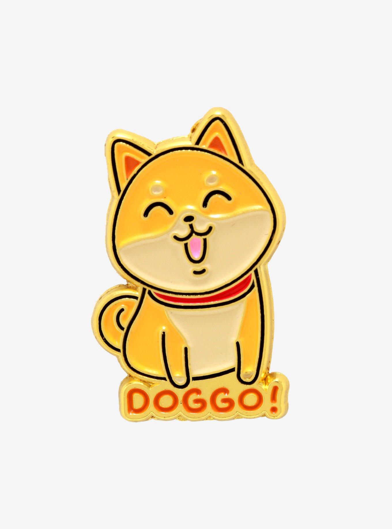 Doggo Shiba Inu Enamel Pin, , hi-res