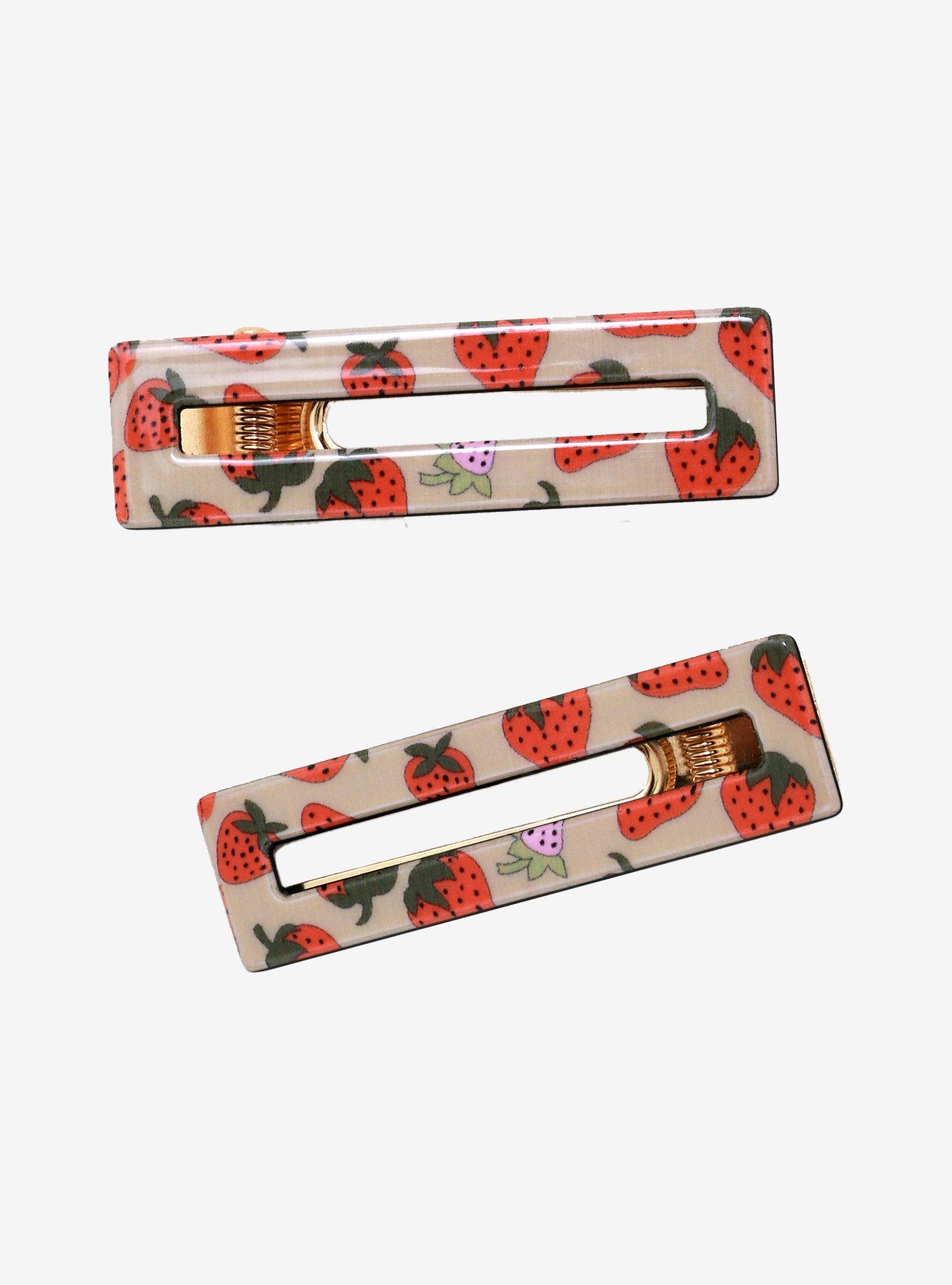 Strawberry Hair Clip Pack - BoxLunch Exclusive, , hi-res