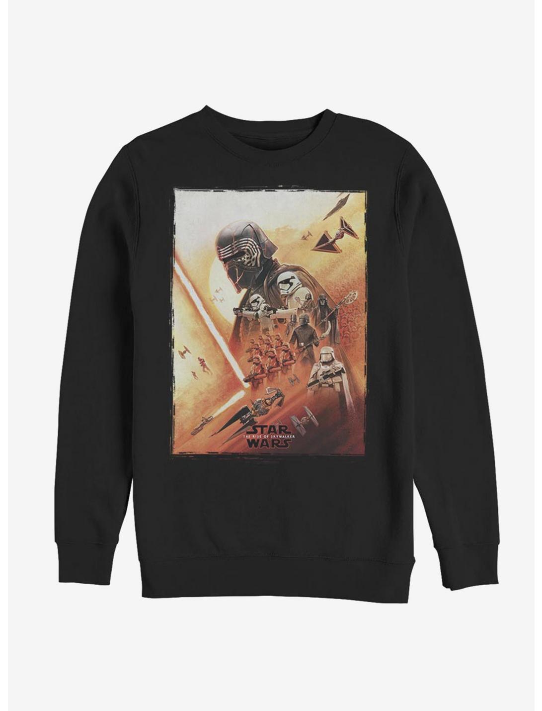 Star Wars Episode IX The Rise Of Skywalker Kylo Poster Sweatshirt, BLACK, hi-res