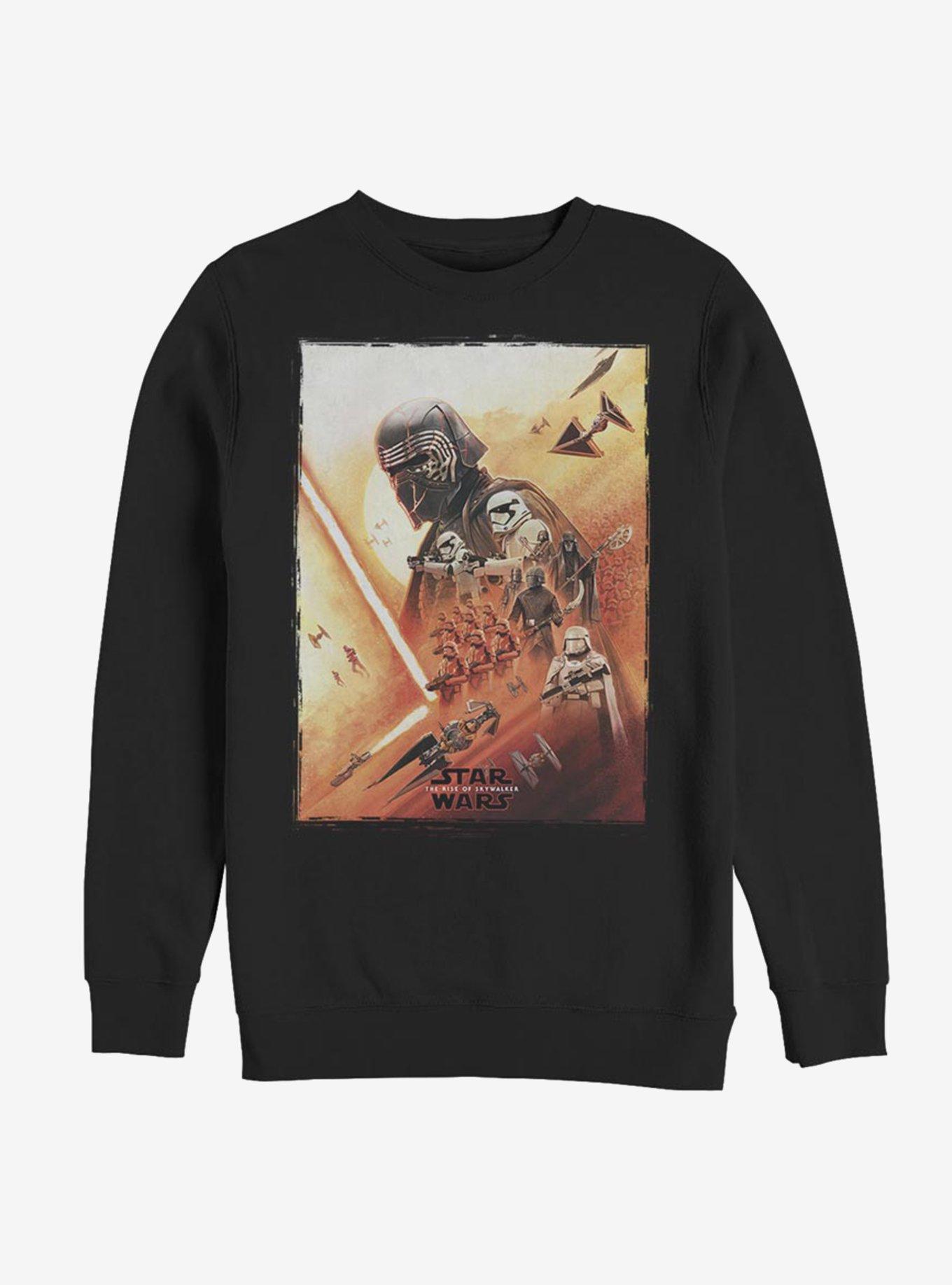 Star Wars Episode IX The Rise Of Skywalker Kylo Poster Sweatshirt, BLACK, hi-res