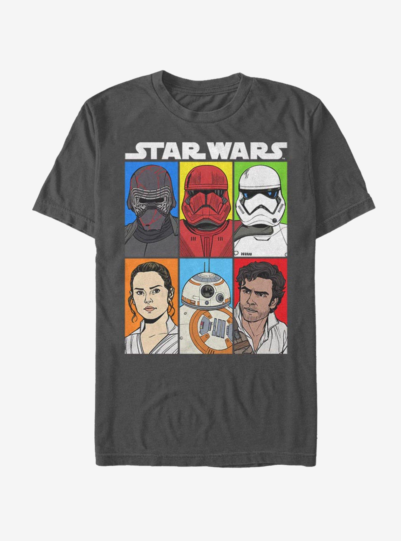 Star Wars Episode IX The Rise Of Skywalker Friend of Foe T-Shirt, CHARCOAL, hi-res