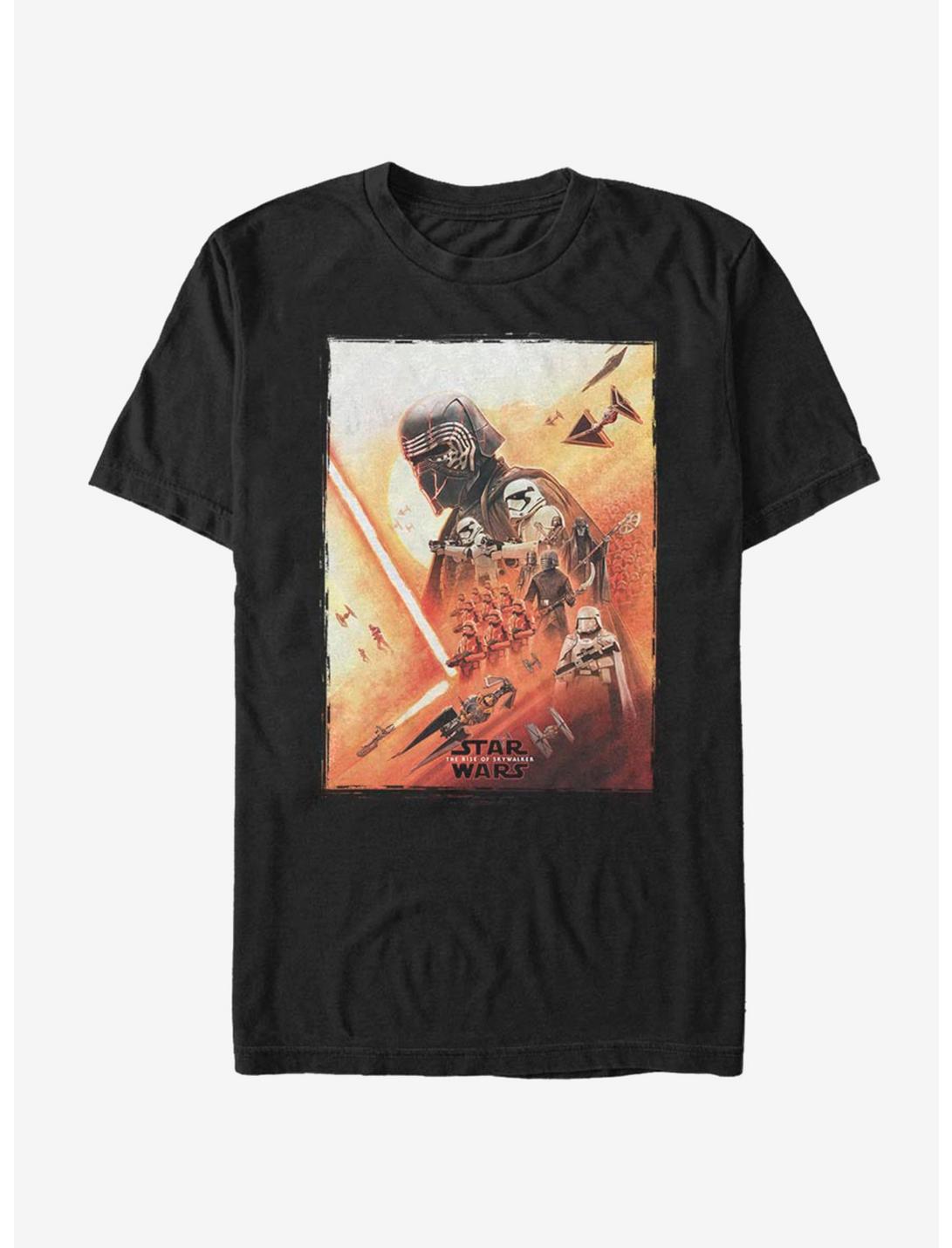 Star Wars Episode IX The Rise Of Skywalker Kylo Poster T-Shirt, BLACK, hi-res