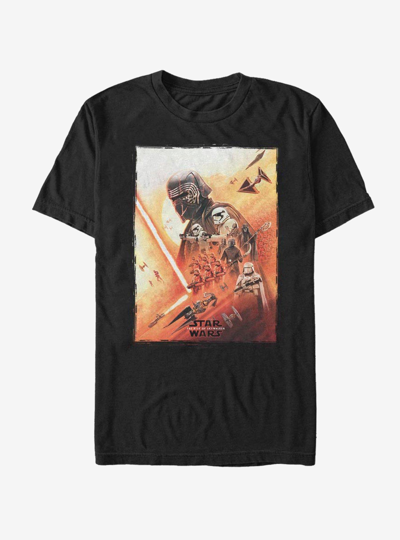 Star Wars Episode IX The Rise Of Skywalker Kylo Poster T-Shirt, BLACK, hi-res