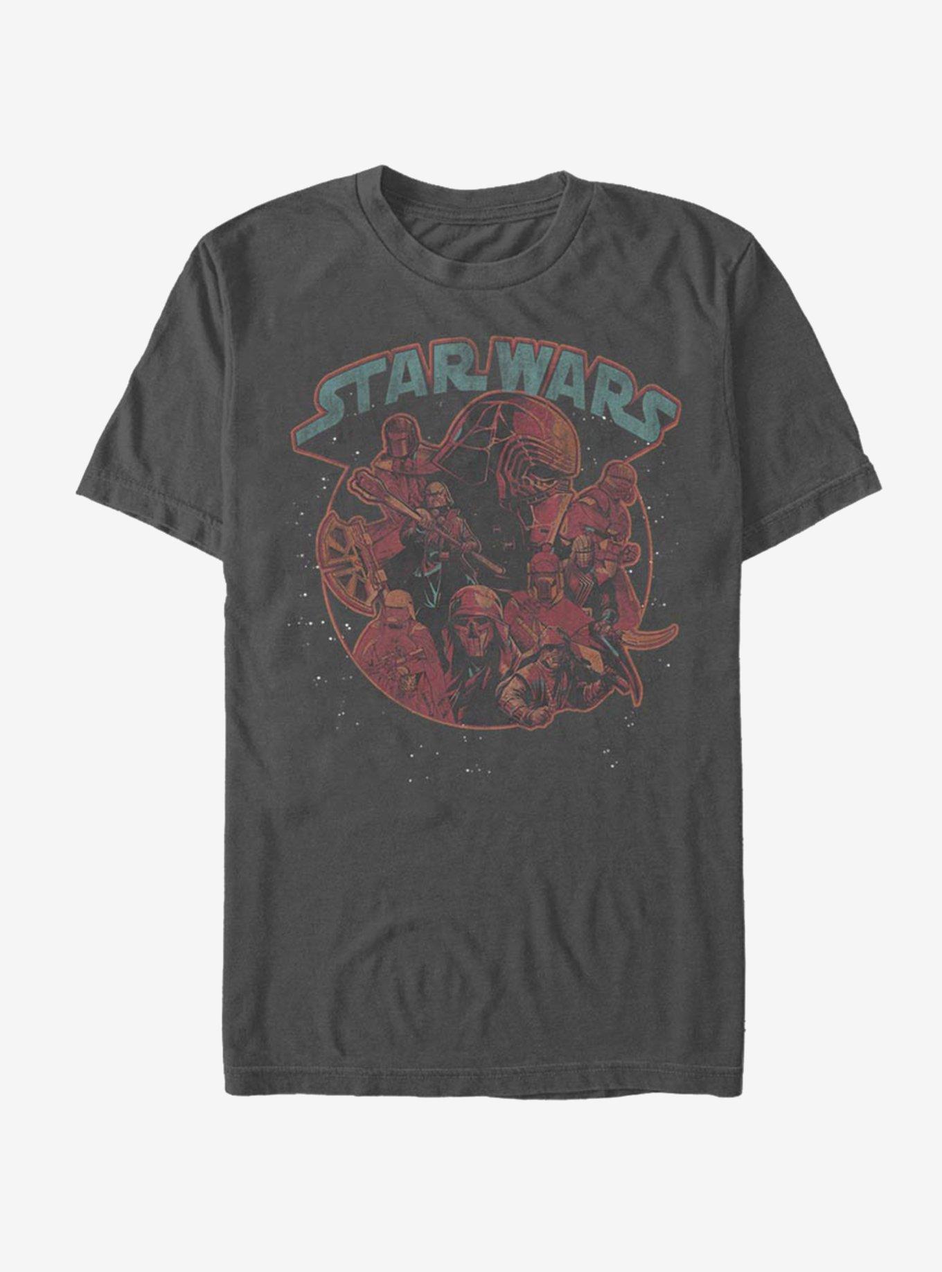 Star Wars Episode IX The Rise Of Skywalker Retro Villians T-Shirt, CHARCOAL, hi-res