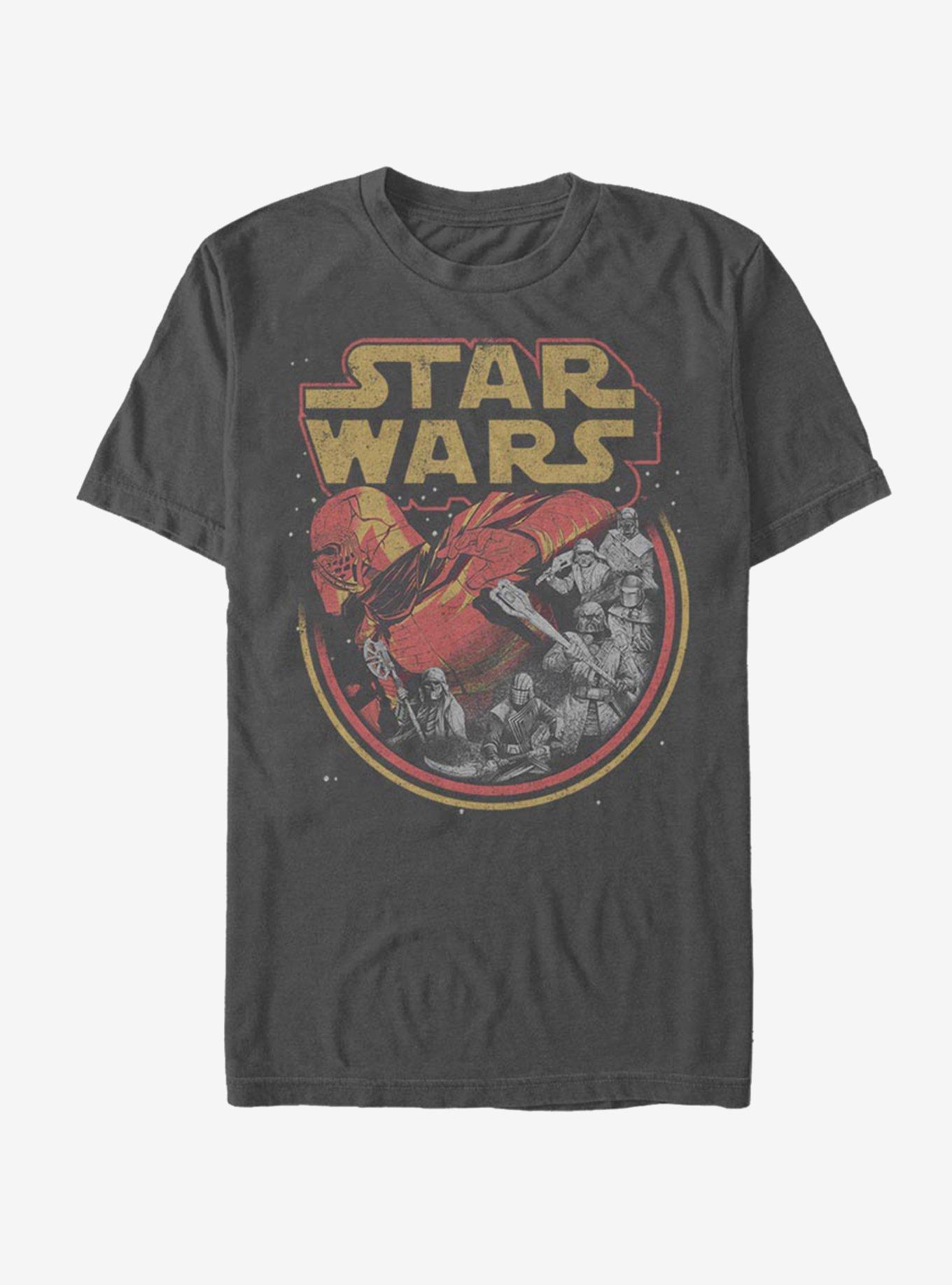 Star Wars Episode IX The Rise Of Skywalker Retro Villians T-Shirt, CHARCOAL, hi-res