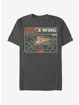 Star Wars Episode IX The Rise Of Skywalker Starfighter Schematic T-Shirt, , hi-res