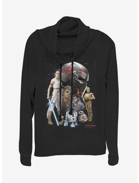 Star Wars Episode IX The Rise Of Skywalker Heroes Of The Galaxy Cowlneck Long-Sleeve Womens Top, , hi-res