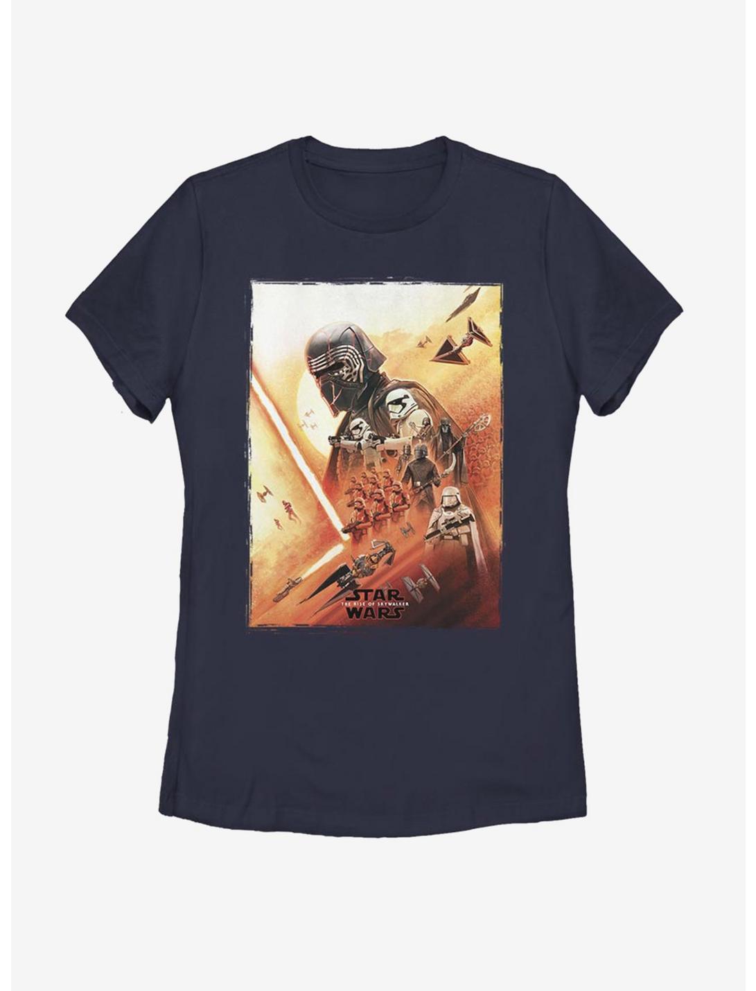 Star Wars Episode IX The Rise Of Skywalker Kylo Poster Womens T-Shirt, NAVY, hi-res