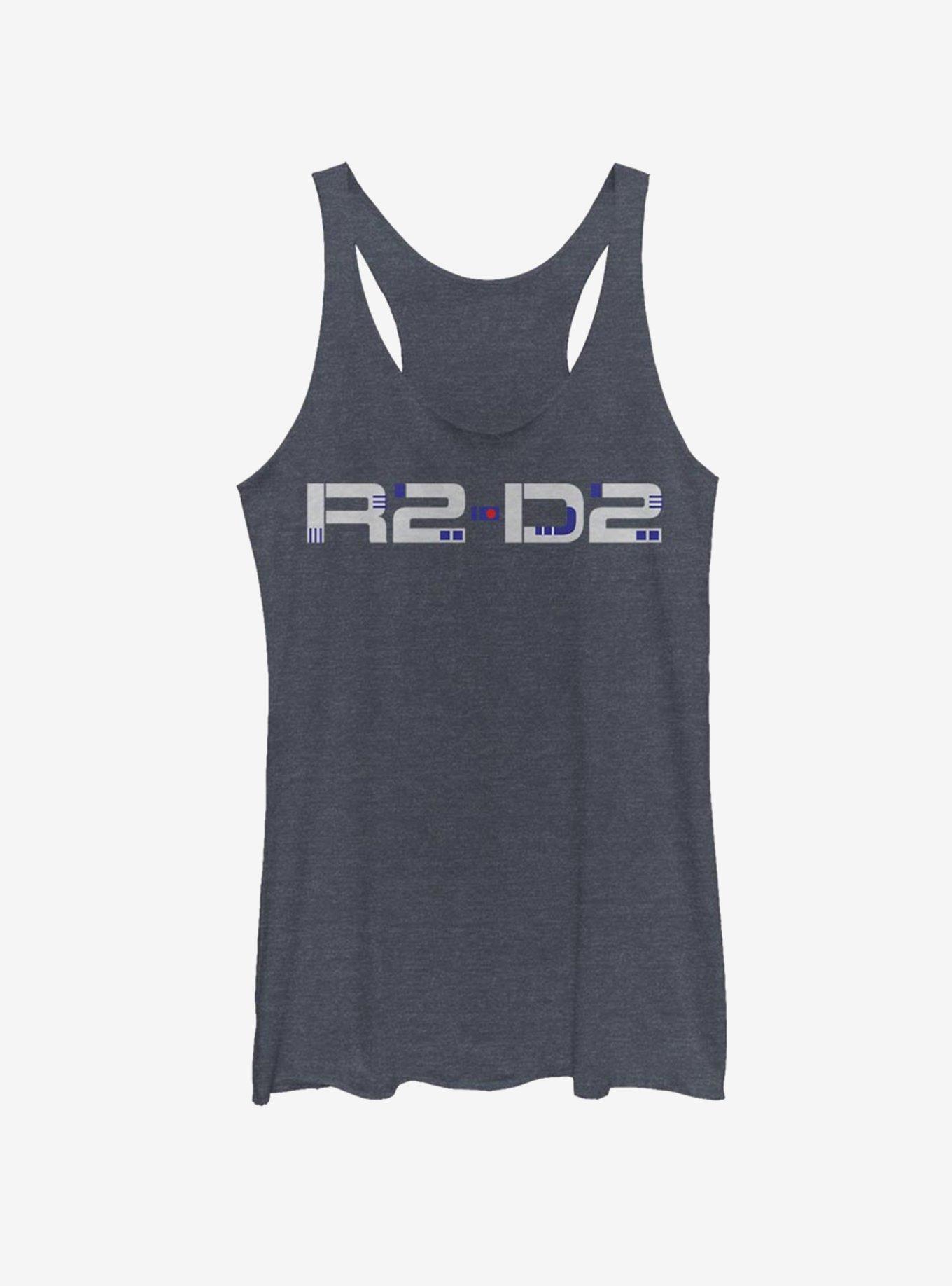 Star Wars Episode IX The Rise Of Skywalker Droid Design Womens Tank Top, NAVY HTR, hi-res
