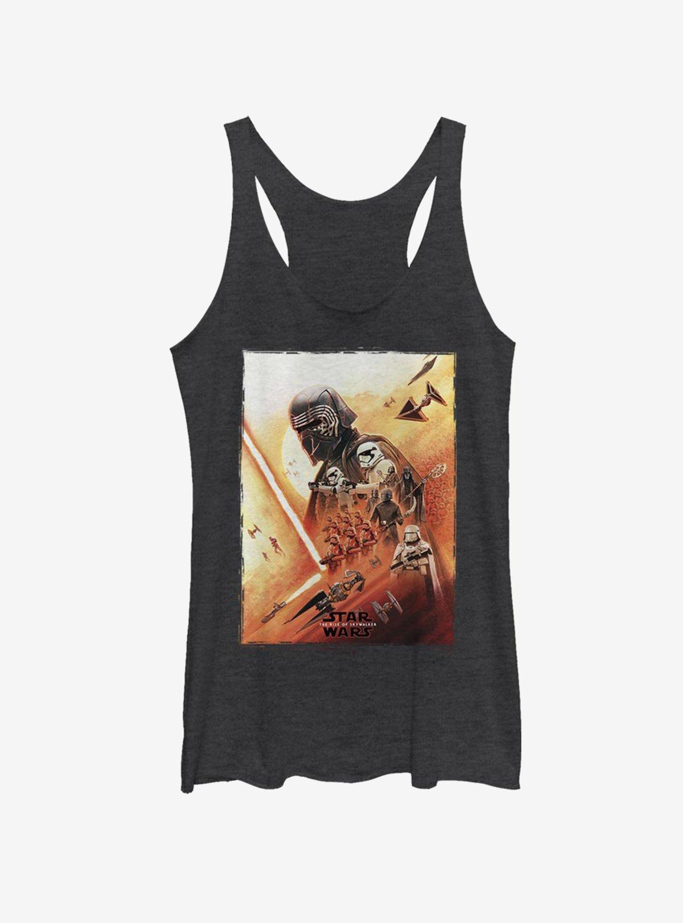 Star Wars Episode IX The Rise Of Skywalker Kylo Poster Womens Tank Top, BLK HTR, hi-res