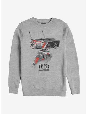 Plus Size Star Wars Jedi Fallen Order BD-1 Sketch Sweatshirt, , hi-res