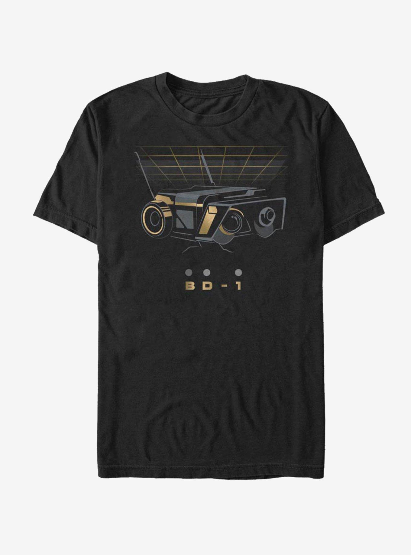 Star Wars Jedi Fallen Order BD-1 Gold T-Shirt, BLACK, hi-res