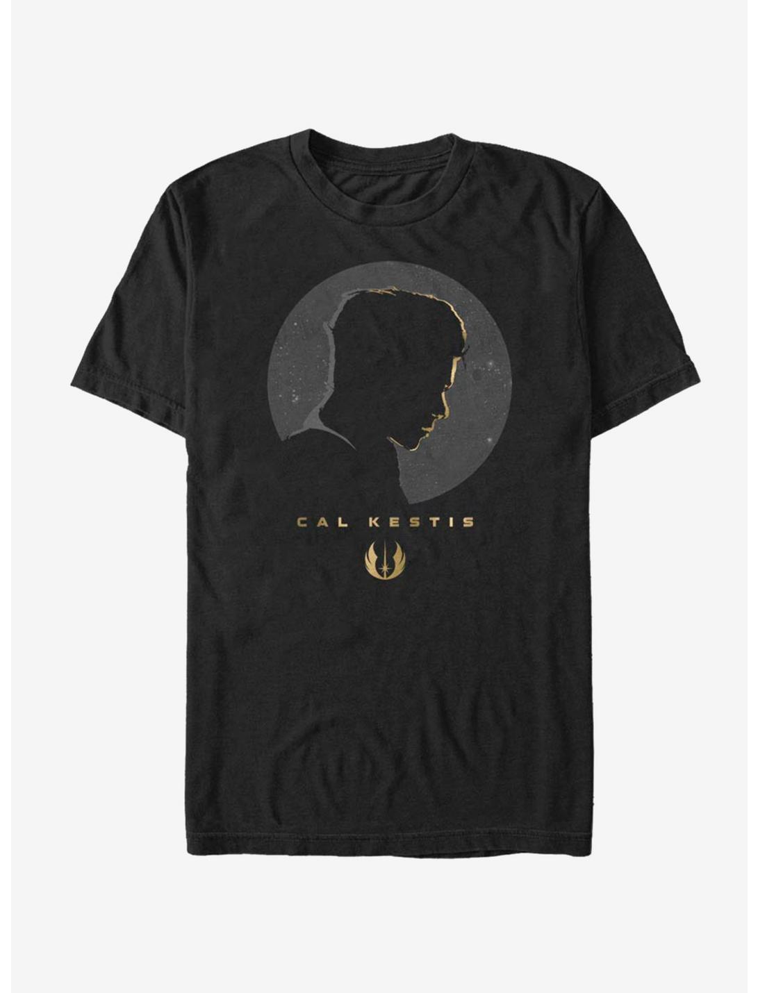 Star Wars Jedi Fallen Order Cal Kestis Gold T-Shirt, BLACK, hi-res