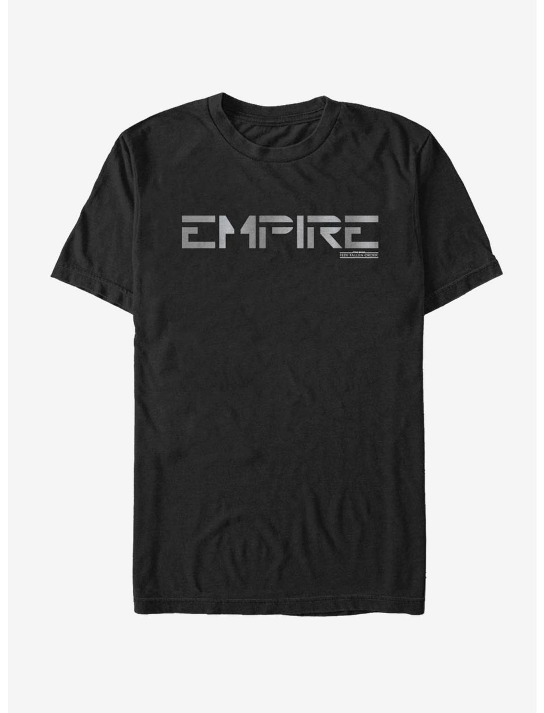 Star Script Jedi Fallen Order Empire Script T-Shirt, BLACK, hi-res