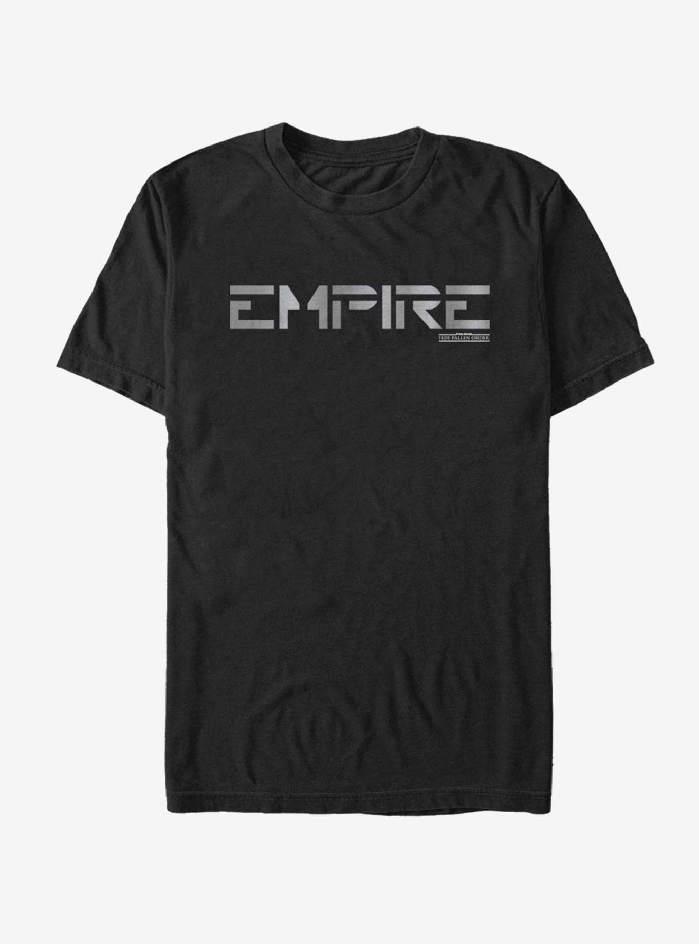 Star Script Jedi Fallen Order Empire Script T-Shirt, BLACK, hi-res