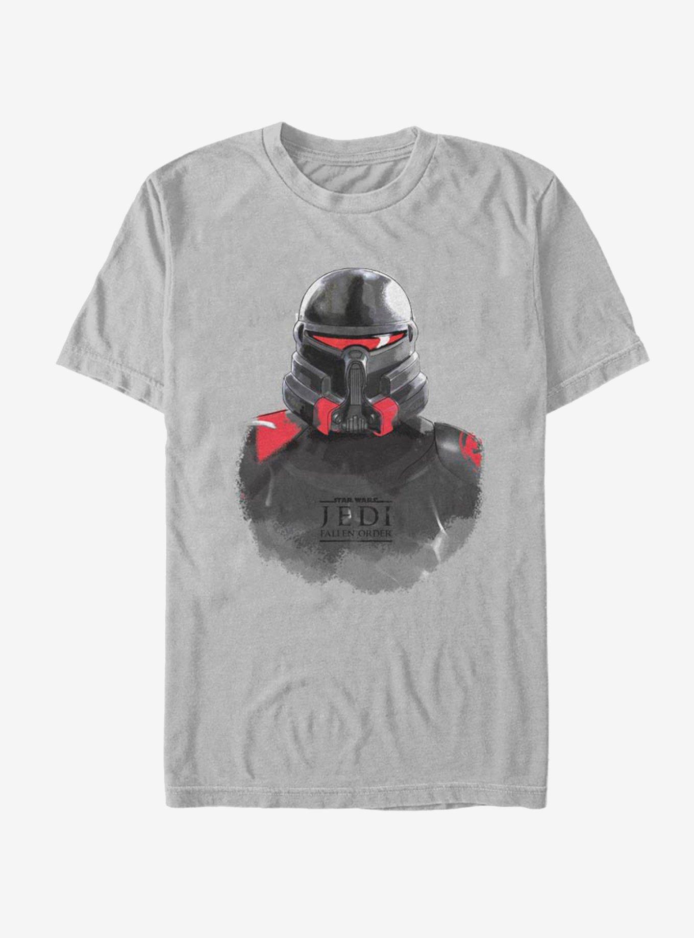 Star Wars Jedi Fallen Order Purge Trooper Mask T-Shirt, SILVER, hi-res