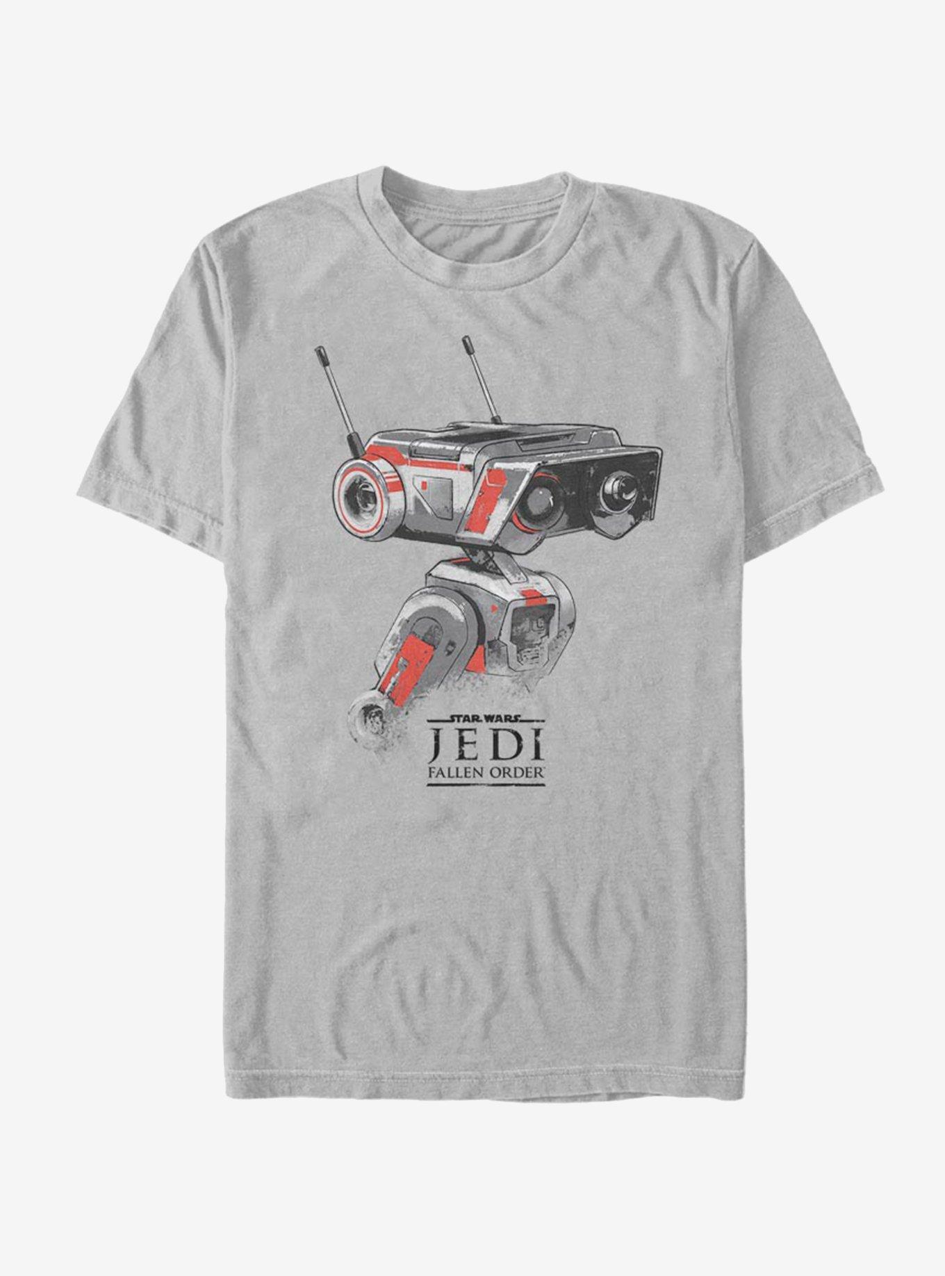 Star Wars Jedi Fallen Order BD-1 Sketch T-Shirt, SILVER, hi-res