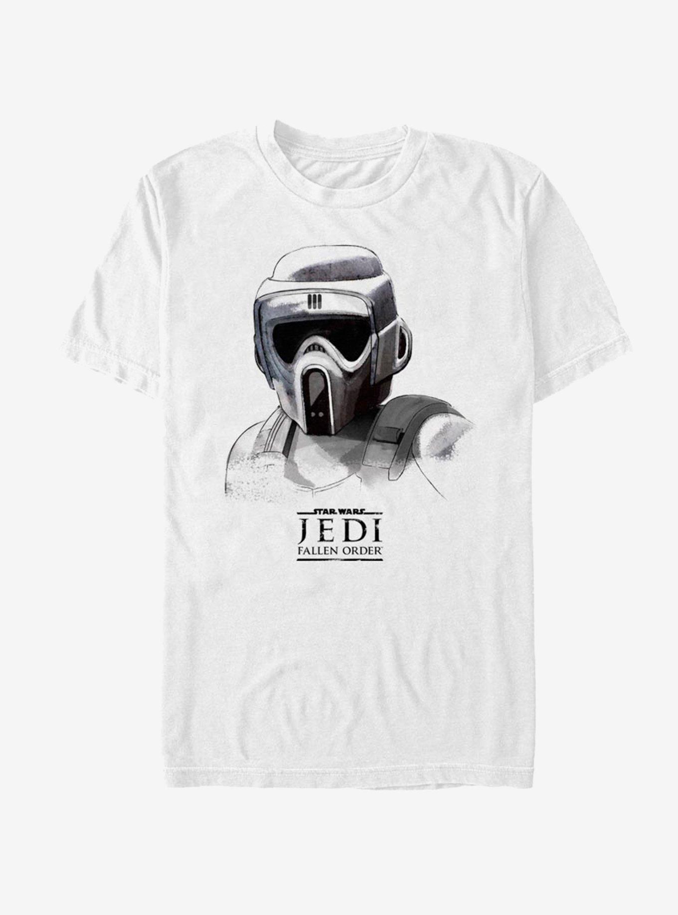 Star Wars Jedi Fallen Order Scout Trooper Mask T-Shirt, WHITE, hi-res