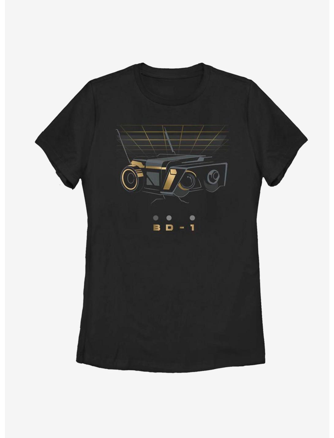 Star Wars Jedi Fallen Order BD-1 Gold Womens T-Shirt, BLACK, hi-res