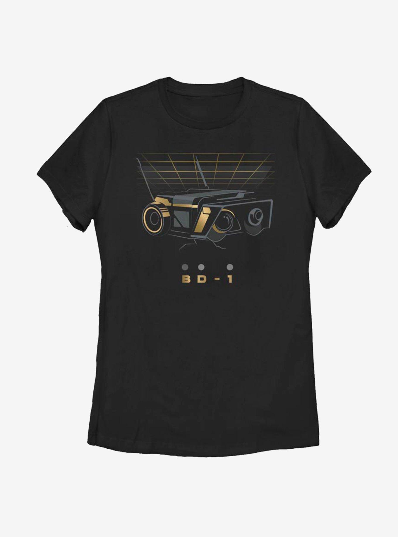 Star Wars Jedi Fallen Order BD-1 Gold Womens T-Shirt, BLACK, hi-res