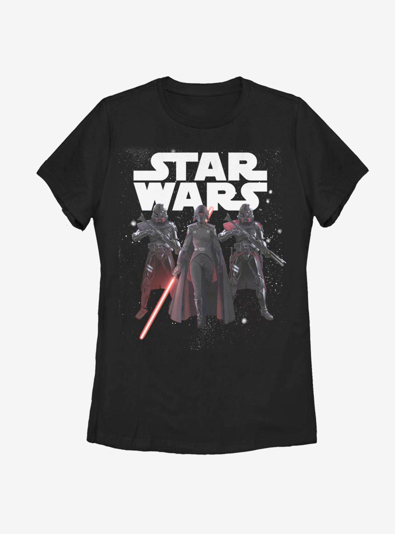 Star Wars Jedi Fallen Order Big Three Womens T-Shirt, BLACK, hi-res