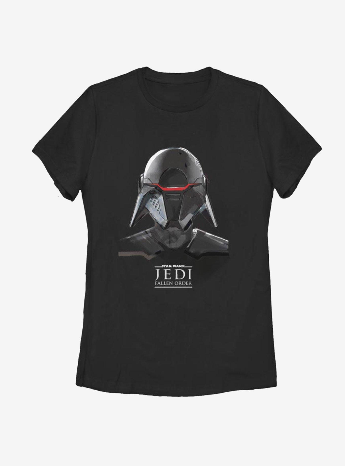 Star Wars Jedi Fallen Order Inquisitor Mask Womens T-Shirt, BLACK, hi-res