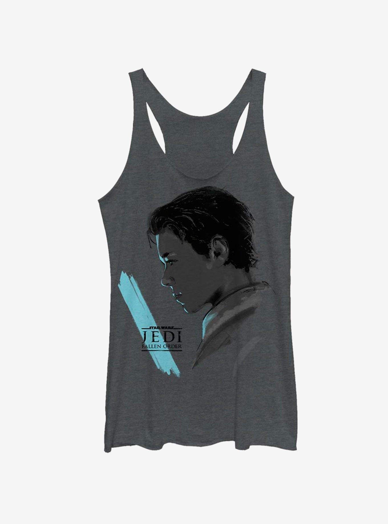 Star Wars Jedi Fallen Order Blue Saber Womens Tank Top, , hi-res