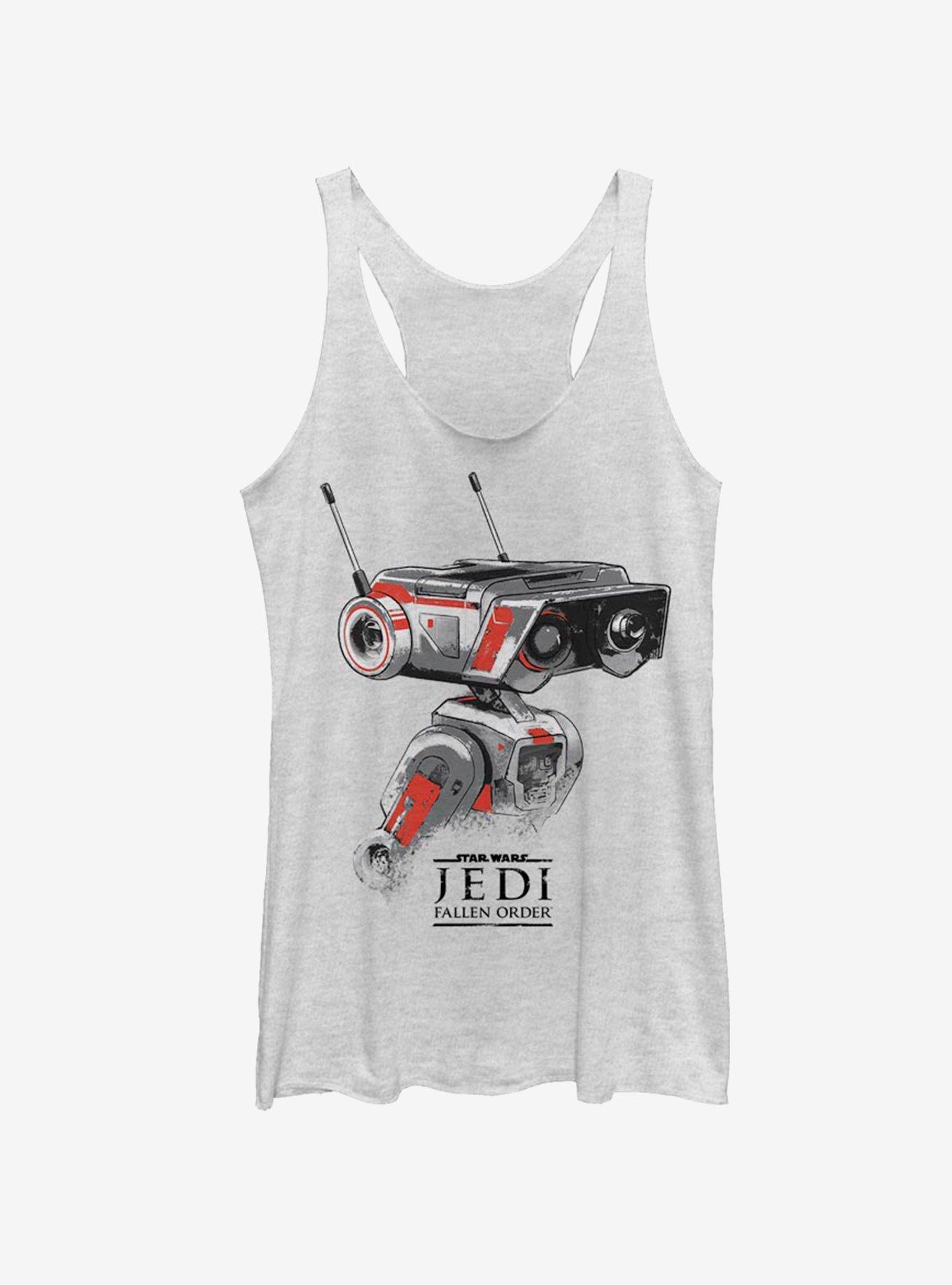 Star Wars Jedi Fallen Order BD-1 Sketch Womens Tank Top, WHITE HTR, hi-res