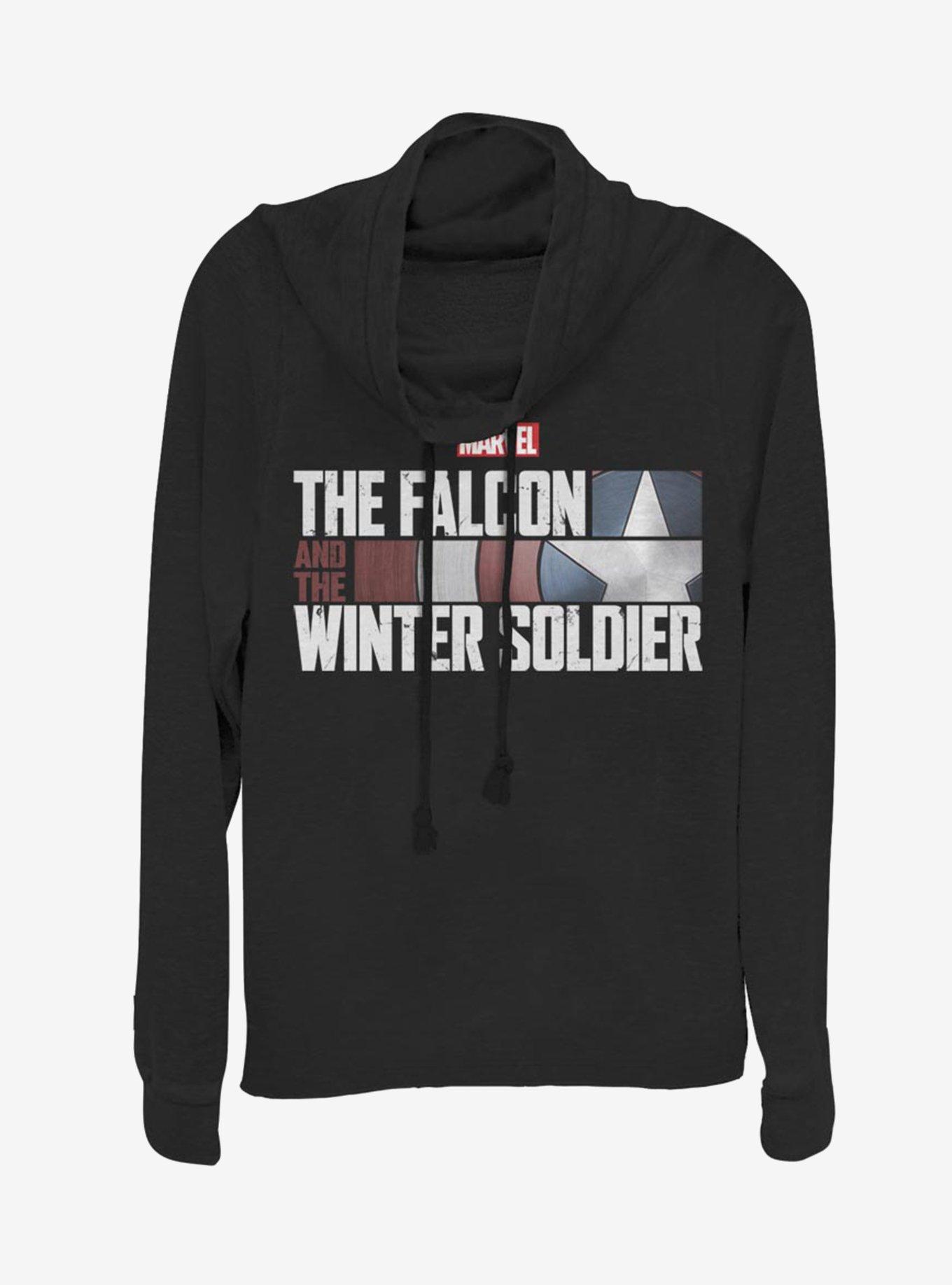 Marvel The Falcon And The Winter Soldier Cowlneck Long-Sleeve Womens Top, , hi-res