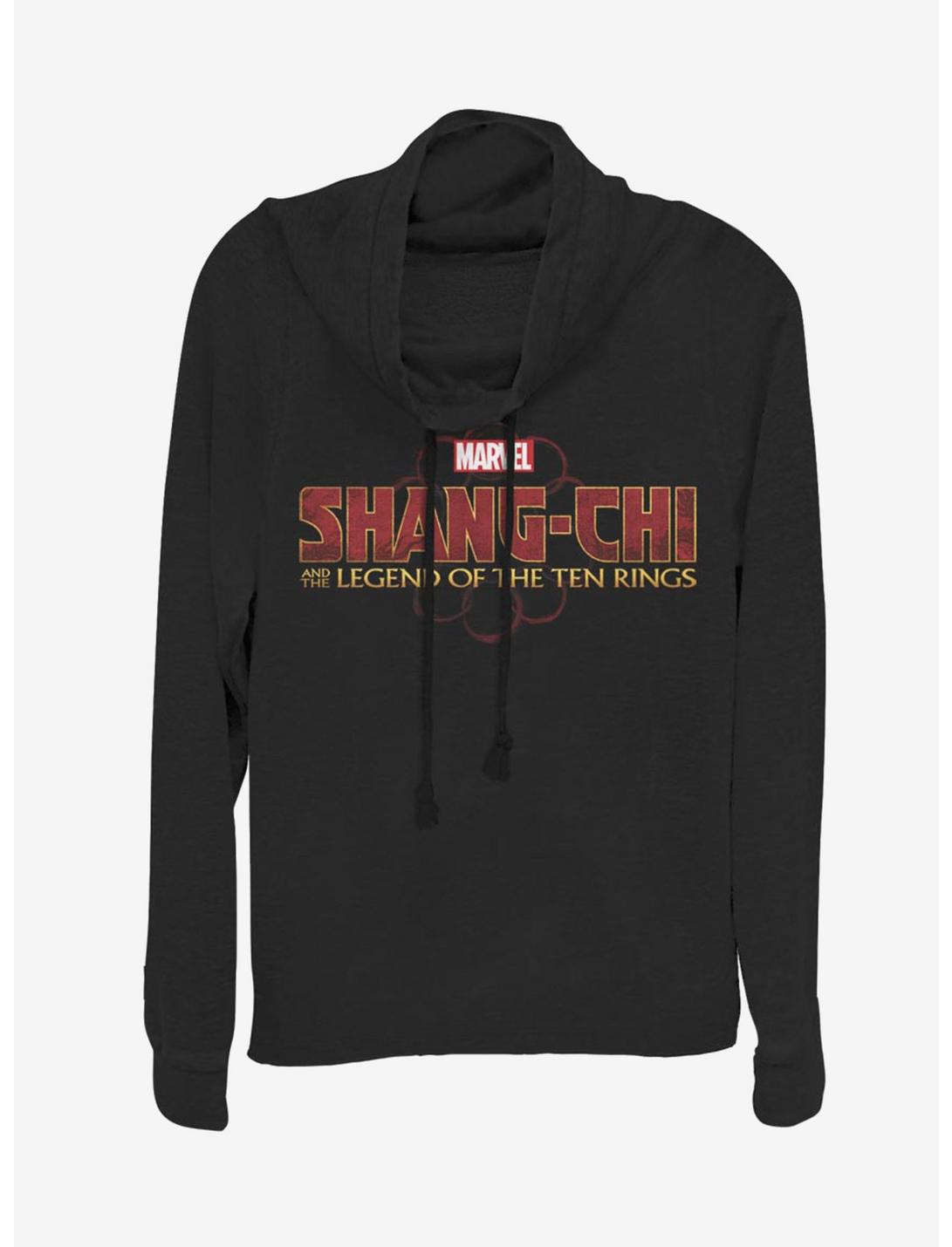 Marvel Shang-Chi And The Legend Of The Ten Rings Cowlneck Long-Sleeve Womens Top, BLACK, hi-res