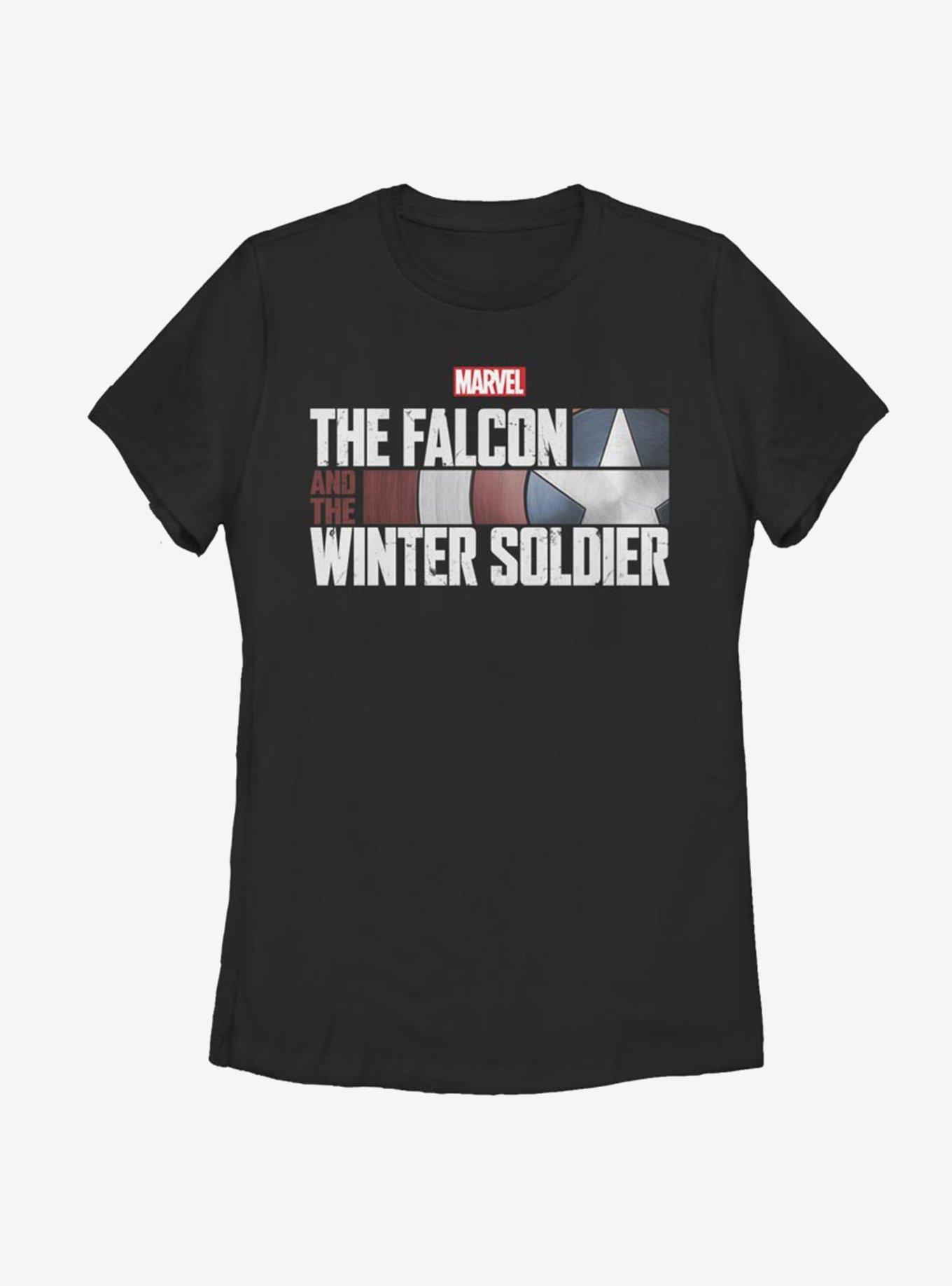Marvel The Falcon And The Winter Soldier Womens T-Shirt, BLACK, hi-res