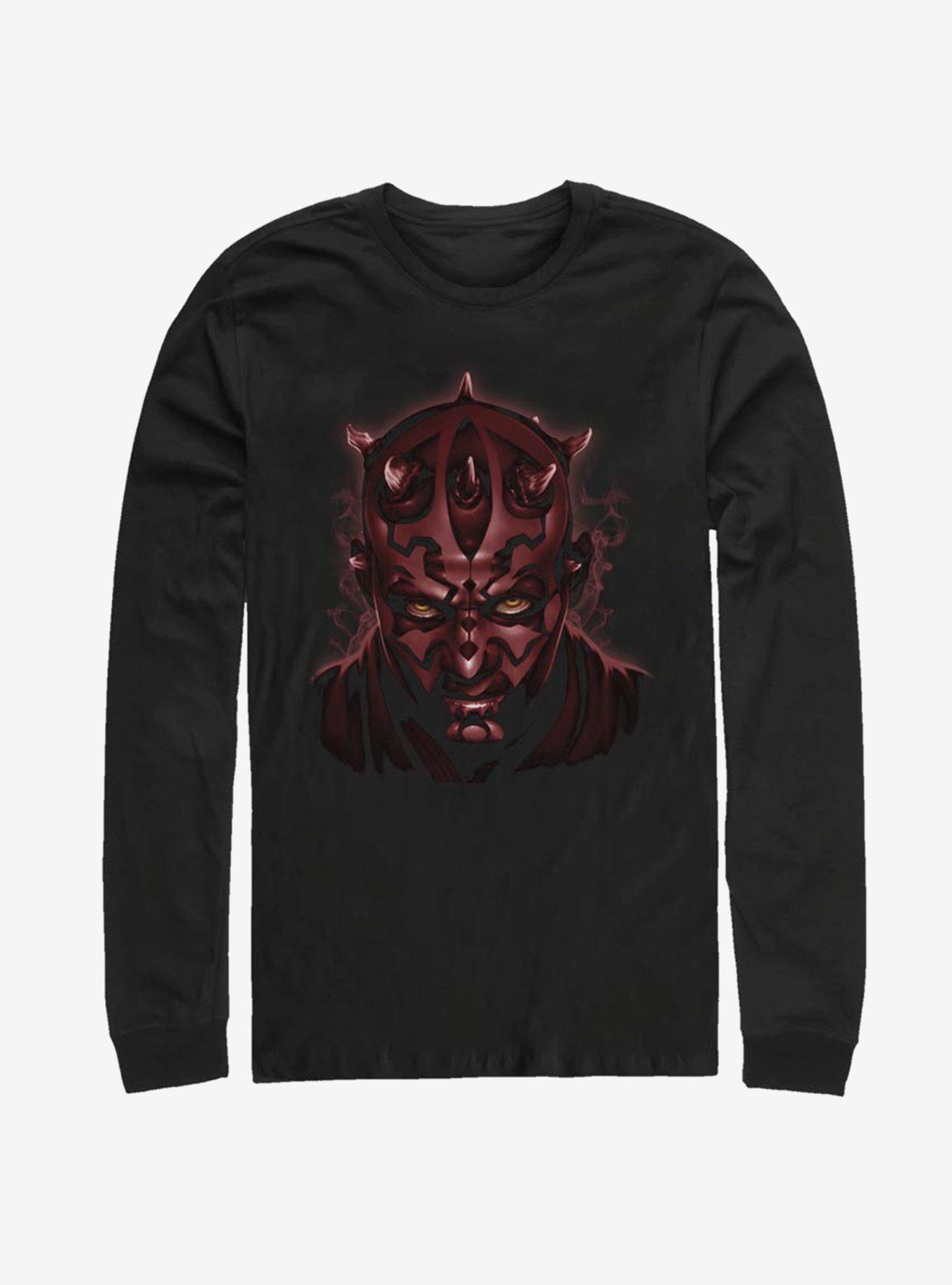 Star Wars Darth Maul Long-Sleeve T-Shirt, BLACK, hi-res