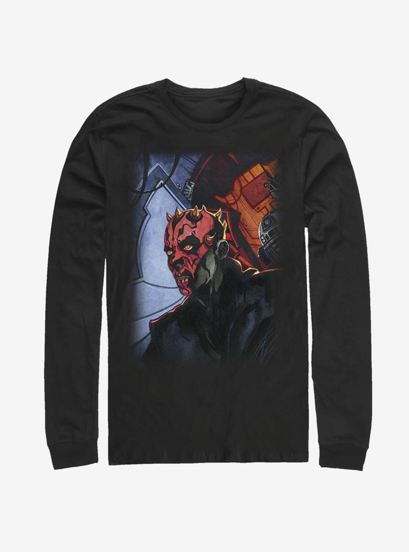 Star Wars Darth Maul Returns Long-Sleeve T-Shirt, BLACK, hi-res