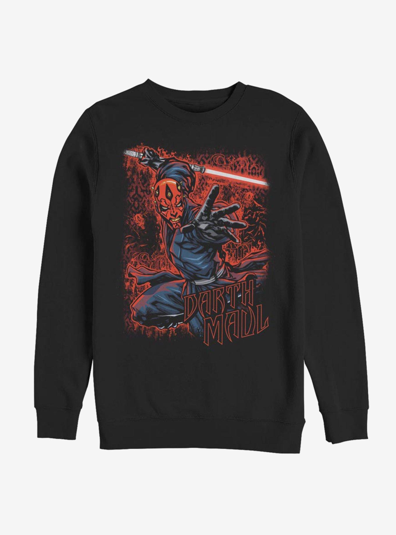 Star Wars Darth Maul Comic Art Sweatshirt, BLACK, hi-res