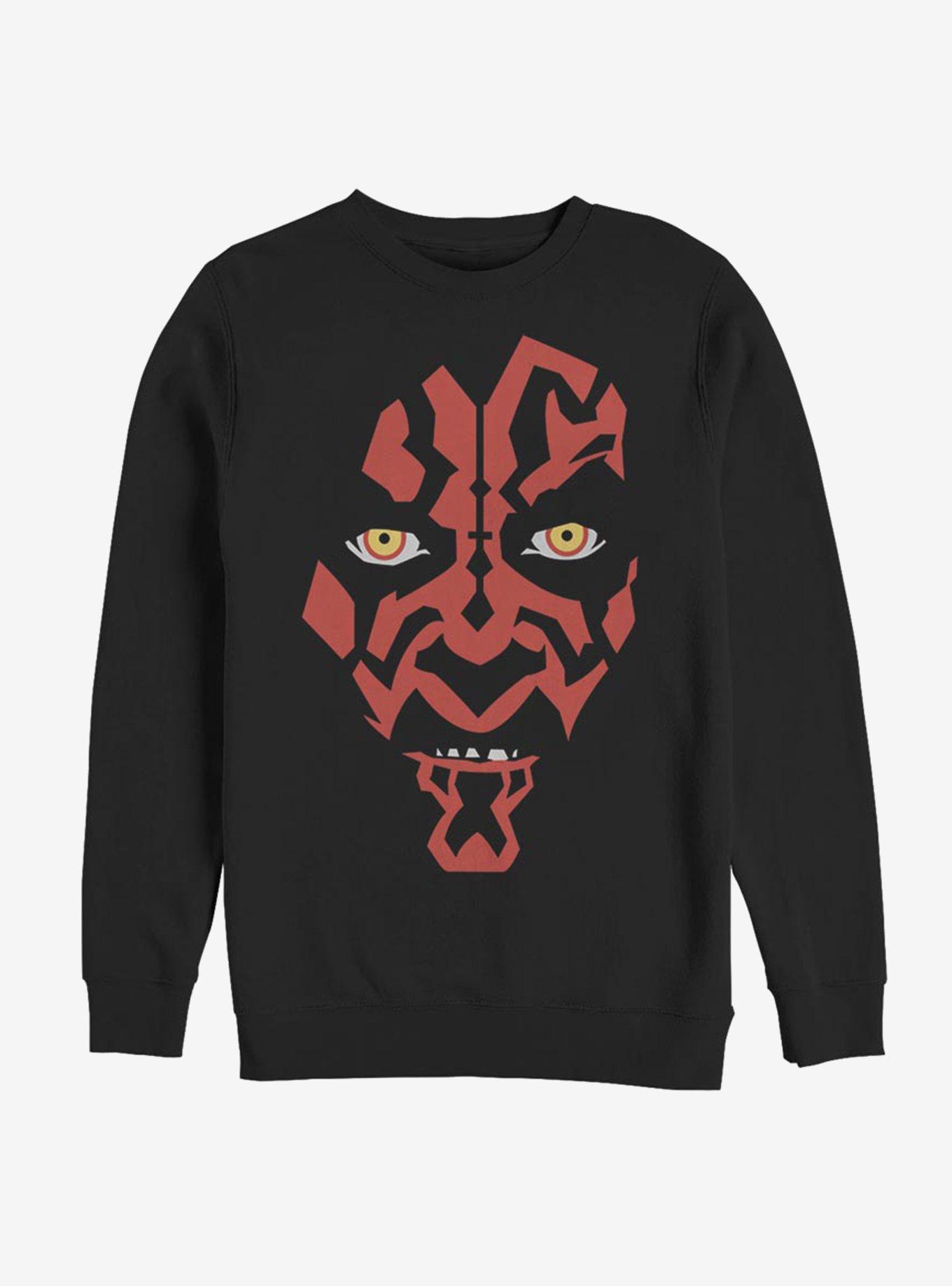 Star Wars Darth Maul Face Sweatshirt, BLACK, hi-res